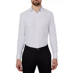 Calabrum Men's Regular Fit Solid Wrinkle Free Performance Dress Shirt