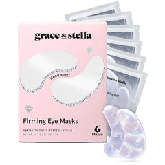 grace & stella Under Eye Mask Variety Pack Under Eye Patches for Dark Circles  With 6 Colors (3 Pairs/Color) Gel Masks Puffy Eyes for Women