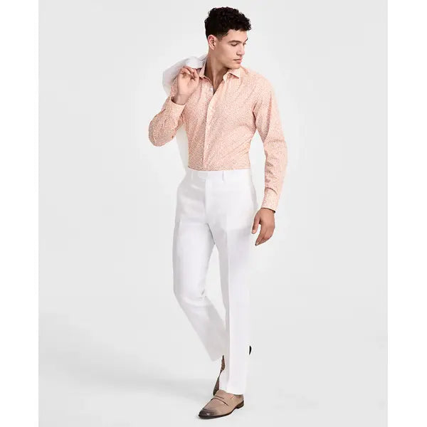 Bar III Men's Slim-Fit Linen Suit Pant
