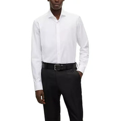 BOSS by Hugo Boss Men's Stretch-Cotton Twill Regular-Fit Dress Shirt