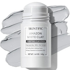 SKINTIFIC Clay Stick Face Mask – Deep Pore Cleansing, Blackhead Removal, Redness Soothing, Non-Drying Wash-Off Skincare