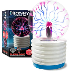 Discovery Plasma Globe Lamp, Touch & Sound Sensitive Lightning, Interactive Electric Plasma Ball for Hands On STEM Learning, Plug in Bedroom & Desktop Decorative lamp