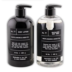 Lulu Candles, Revitalizing Body Wash & Nourishing Body Lotion, 2-Piece Set, Full Size 16 Fl Oz.