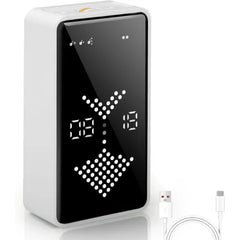 GuDoQi Digital Hourglass Pomodoro Timer – Magnetic Rechargeable Adjustable Countdown Timer with Volume Modes for Study, Work & ADHD