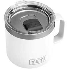 YETI Rambler 14 oz Mug, Vacuum Insulated, Stainless Steel with MagSlider Lid, Stainless | Vacuum Insulated, MagSlider Lid, Stainless