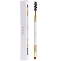 Docolor Eyebrow Brush Duo, Professional Angled Eye Brow Brush and Spoolie Brushes Perfect for Lining and Shaping Brows, Spoolie for Brows or Lashes