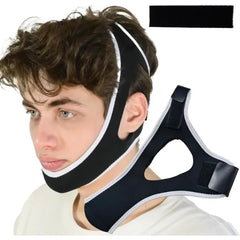 ADRUITE Anti Snoring Chin Strap – Breathable Adjustable Jaw Support Sleep Strap for Men & Women
