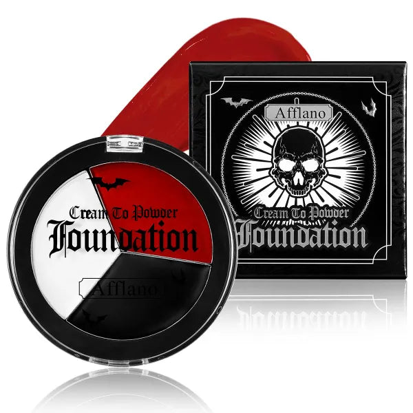 DE'LANCI Face Paint Foundation Makeup – High Pigment, Waterproof Matte Greasepaint – SFX, Goth, Halloween & Cosplay Makeup