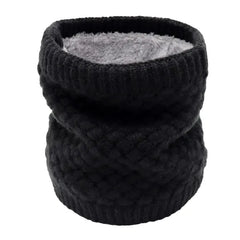 Holzlrgus Winter Neck Warmer Scarf Fleece Lined Knitted Gaiter for Men & Women