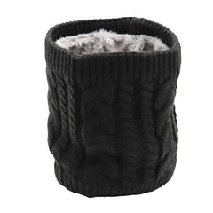 Holzlrgus Winter Fleece Lined Knitted Neck Warmer Scarf, 1 Pack Neck Gaiter for Men and Women