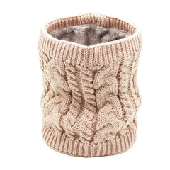 Holzlrgus Winter Fleece Lined Knitted Neck Warmer Scarf, 1 Pack Neck Gaiter for Men and Women