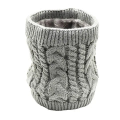 Holzlrgus Winter Fleece Lined Knitted Neck Warmer Scarf, 1 Pack Neck Gaiter for Men and Women