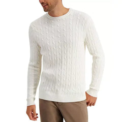 Men's Cable-Knit Cotton Sweater