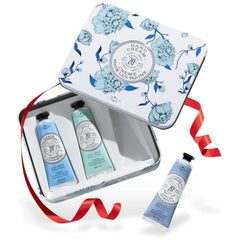 La Chatelaine French Hand Cream Trio Gift Set – Travel Size Tin with 20% Organic Shea Butter – Nourishing Hand Care for Women & Men