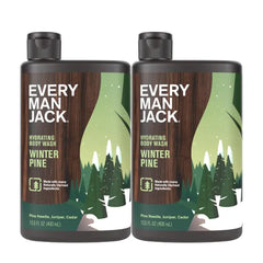 Every Man Jack Hydrating Body Wash, Deeply Clean with Glycerin + Naturally Derived Ingredients - 13.5 oz (Pack of 2)