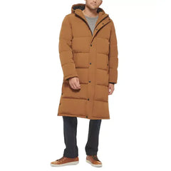 Men's Quilted Extra Long Parka Jacket