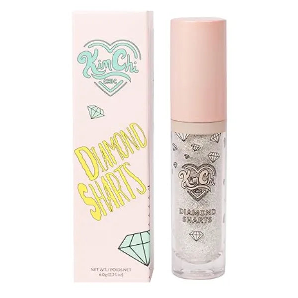KimChiChic Beauty Diamond Sharts Liquid Glitter Eyeshadow, Cream Eyeshadow and Body Glitter Makeup