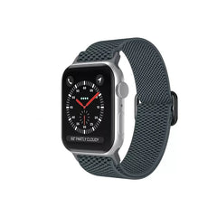 Worryfree Gadgets Breathable Nylon Loop Band For Apple Watch 42/44/45MM (KY09-C3GRY-42) - Gray