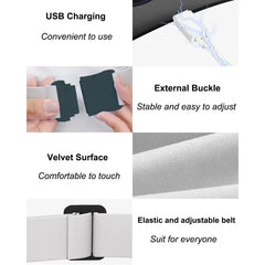 Yeamon Portable Cordless Heating Pad - 4 Heat Levels & Massage Modes for Cramps & Back Pain Relief