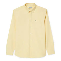 Lacoste Men's Woven Long Sleeve Button-Down Oxford Shirt