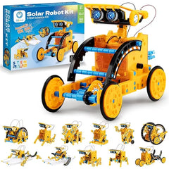 Sillbird 12 in 1 Solar Robot Building Kit STEM Gift for Boys Aged 8-13, DIY Science Educational Robotic Toys for Kids Teens Birthday, Powered by the Sun with 190 Pieces