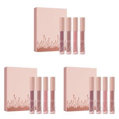 Huda Beauty Youyingggg 4 Piece Set: Velvet Lip Gloss Bundle For Lip Color 2PCS Teen Lip Gloss Mate Lipstick Set Stuff For $1 Reon Gxve Tinted Black Lip Tint Set Deep Red Lip Liner Tinted Lip Gloss Hudabeauty Lip
