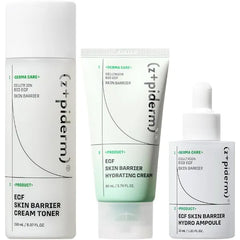 Zipiderm EGF Skin Barrier Moisture Layering Set – Cream Toner + Hydro Ampoule Serum + Hydrating Gel Cream Moisturizer, Korean 3-Step Tone–Treat–Moisturize Routine for Sensitive, Dry & Combination Skin