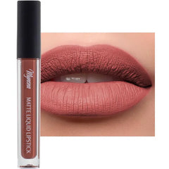 Mynena Liquid Matte Lipstick Long-Lasting Waterproof | Lightweight Comfortable Non-Drying | High Pigment Intense Color Lip Stain | Paraben-Free Talc-Free Vegan & Cruelty-Free