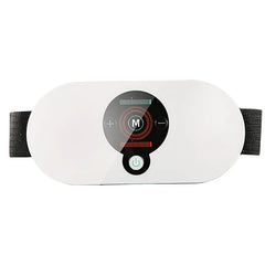 Hinzonek Portable Cordless Heating Pad - Waist Massage Belt with 9 Modes & 3 Heat Levels - White