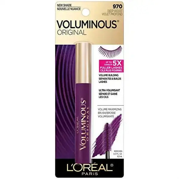 L’Oreal Paris Makeup Voluminous Original Volume Building Mascara, Deep Violet, 0.26 Fl Oz