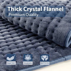 TCVOR King Size Electric Heating Pad for Back, Neck & Period Pain Relief – 17''x33'', 6 Heat Settings, Auto Shut Off