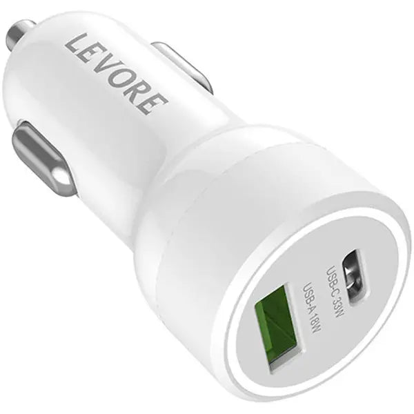 Levore Car Charger 51W Power Delivery PD 2-Ports