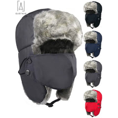 Gustave Winter Trapper Hat – Russian Trooper Ushanka with Ear Flaps & Windproof Ski Cap for Men and Women