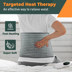 Lieberwell Electric Heating Pads 12''×24'' With LCD Controller, 10 Heat Settings 3 Timer, Auto Shut Off Function