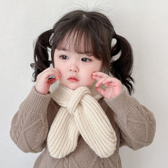 Visland Winter Kids Fleece Scarf - Warm Knitted Neck Warmer for Toddlers 0-4 Years