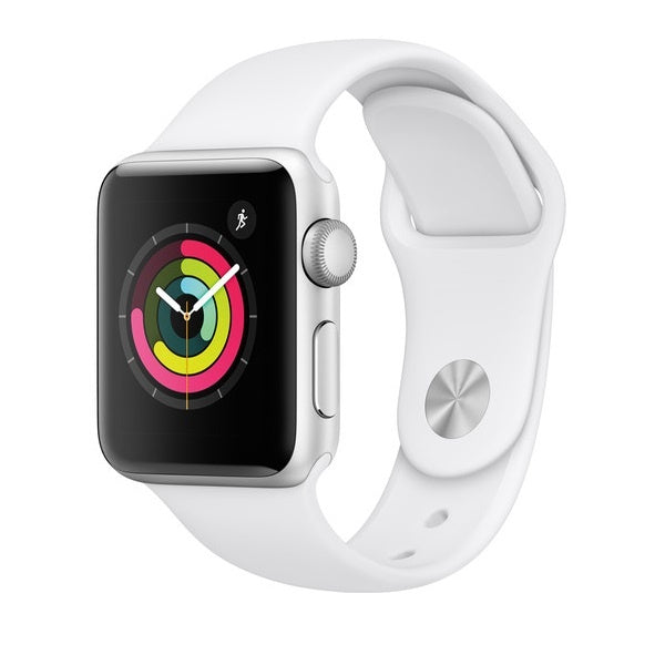 Apple Watch Series 3 (38MM) Smartwatch (MTEY2LL/A) Silver Aluminum / White