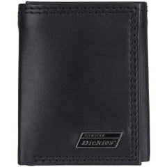 Genuine Dickies Men's RFID Leather Extra Capacity Trifold Wallet