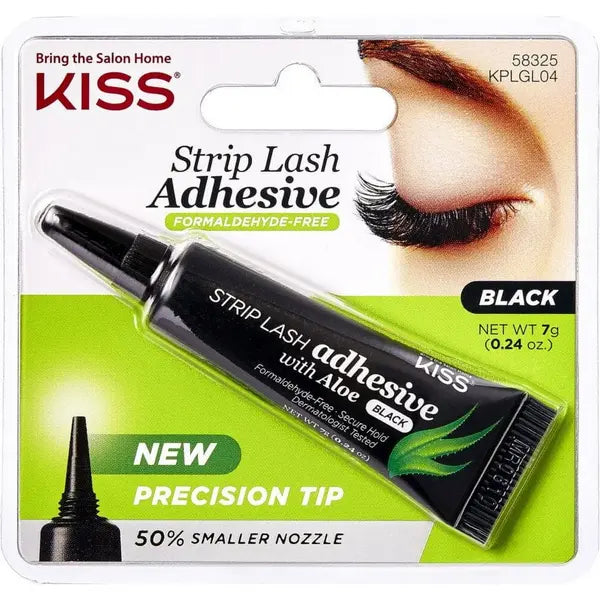 KISS Latex Free Brush-On Strip Eyelash Adhesive, 0.17 oz. - Black