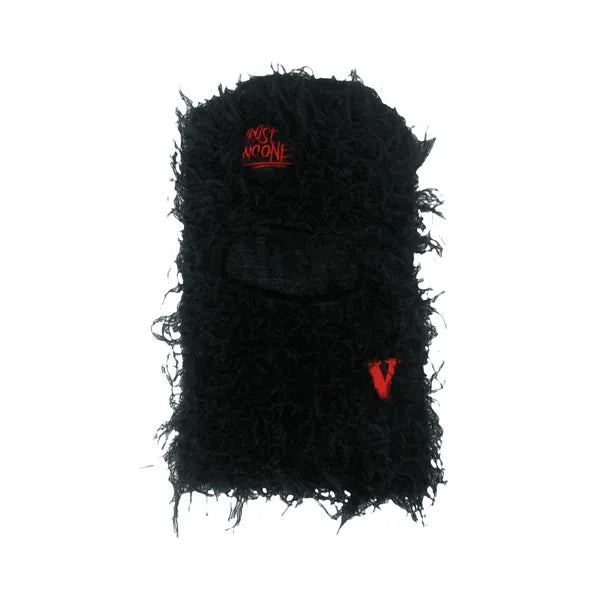 Trunks Surf & Swim Co. Embroidered ‘V’ Balaclava Cap – Faux Knit Full Face Ski Mask, Winter Windproof Neck Warmer, Unisex