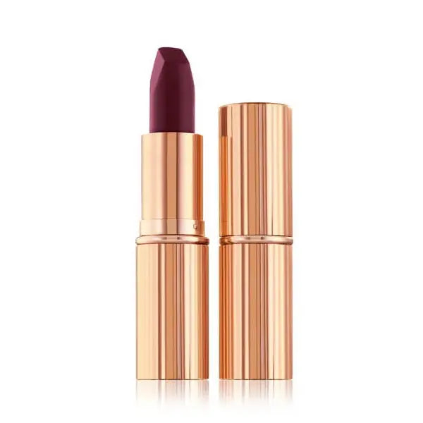 Charlotte Tilbury Matte Revolution Festival Magic also known as Glastonberry Deep Purple Berry Matte Lipstick