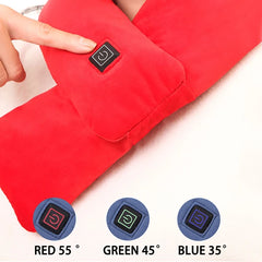 Lolmot Rechargeable Neck Heating Scarf for Women, Cordless Heated Wrap for Neck Pain Relief & Winter Warmth