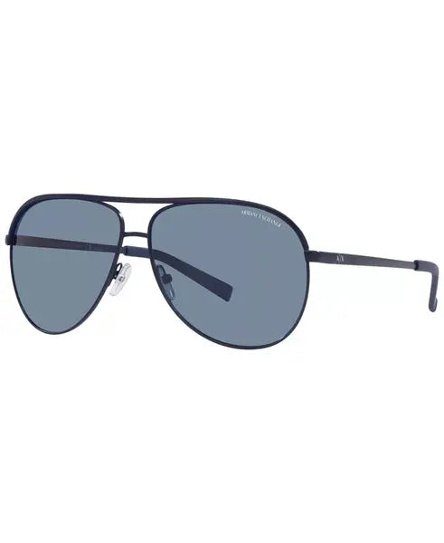 Armani AX2002  Polarized 61MM Unisex Sunglasses, Blue