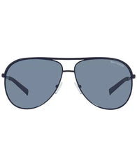 Armani AX2002  Polarized 61MM Unisex Sunglasses, Blue