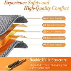 Focbeo Large Heating Pad 32"x24" - King Size Electric Heat Pad for Back, Neck & Shoulder Pain