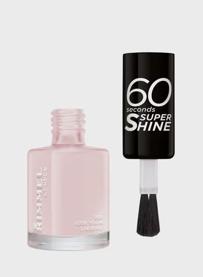 Rimmel 60 Second Super Shine Nail Polish lose Your Lingerie 203 - AllurebeautypkRimmel 60 Second Super Shine Nail Polish lose Your Lingerie 203