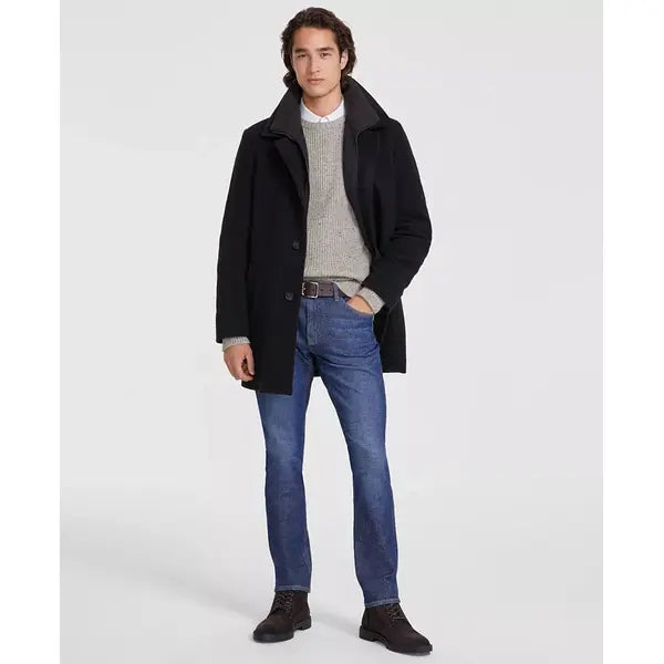Men Coleman Wool-Blend Overcoat