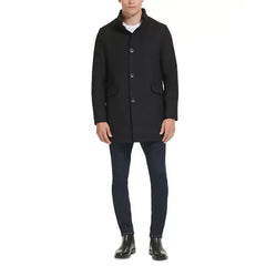 Men's Wool Button Car Coat