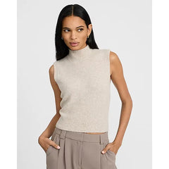 Express Wool Blend Mock Neck Sweater Tank