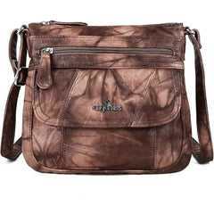 Angelkiss Small Leather Crossbody Bag for Women , Adjustable Shoulder Strap Hobo Handbag , Elegant Shoulder Purse
