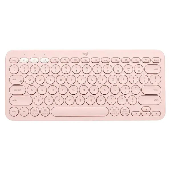 Logitech K380 Multi-Device Bluetooth Keyboard (920-010071)-Rose